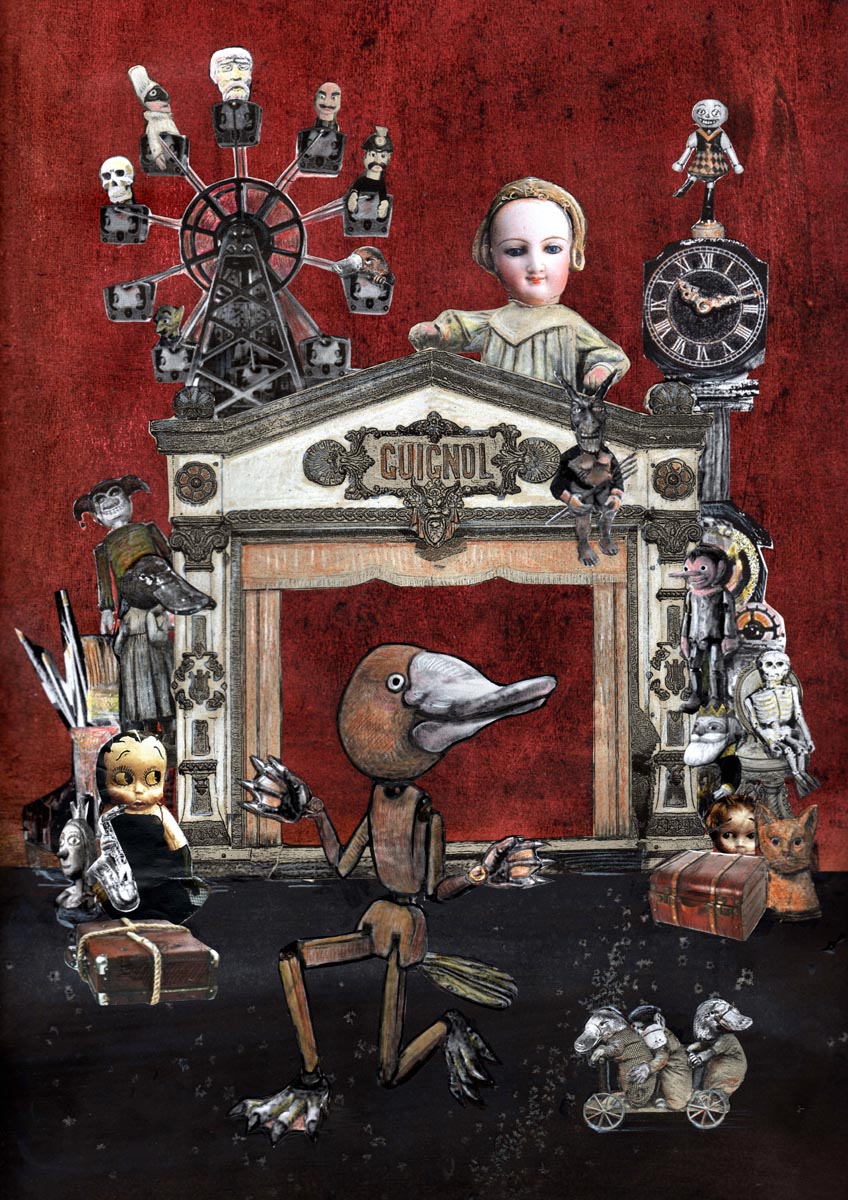 "Ornitorinco" 2014 |  Collage on paper cm.30x40