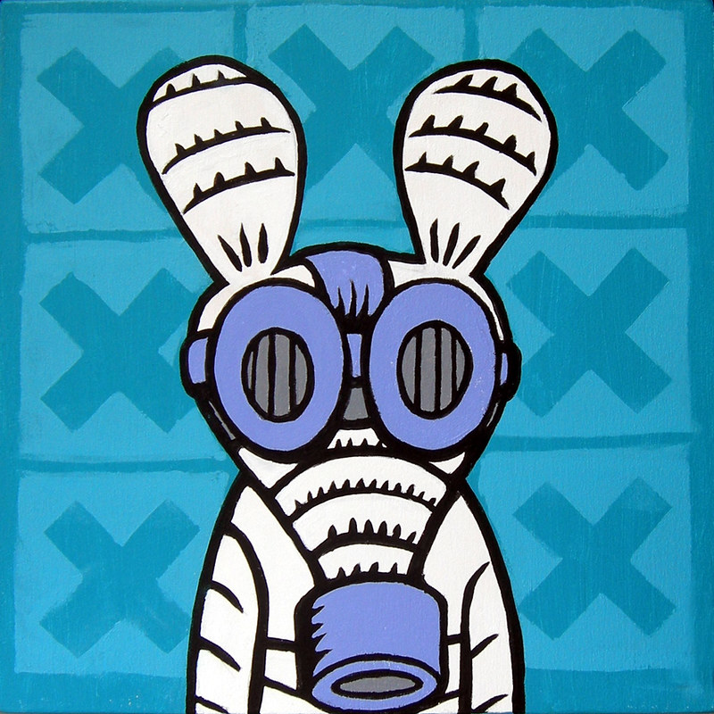 "Topox" 2007 | Acrylics on wood cm.30x30